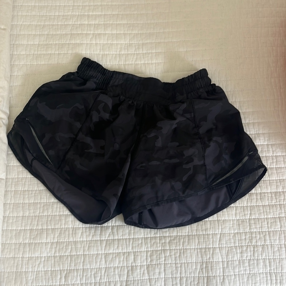 camo lululemon shorts
